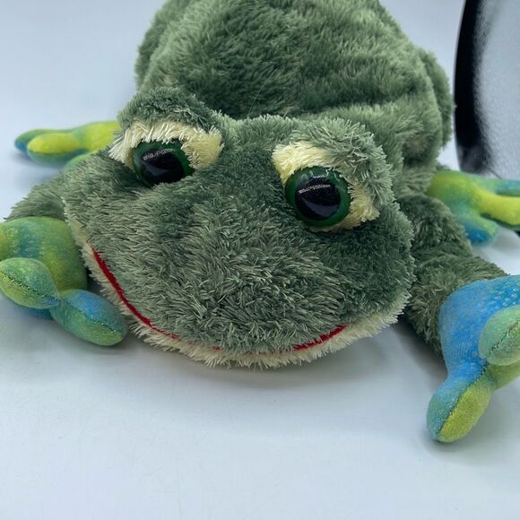 Aurora World plush Green frog hand puppet - Picture 1 of 11